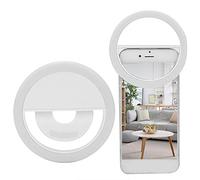 Selfie Ring Light Ricaricabile Portatile Clip su Selfie Fill Light con 36 LED USB Ricaricabile Live Streaming Luce per Smart Phone Fotocamera Fotocamera Video Girl Make Up