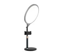 Selfie Ring Light Stand, Desk LED Light, Full Screen Dimmable Ring Lights With Phone Holder For Meetings Live Streaming Podcast, Makeup, Home Office Travel, Adjustable Brightness