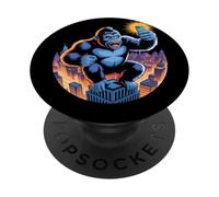 Selfie scimmia divertente per i fan dell'umorismo nella giungla PopSockets PopGrip Adesivo