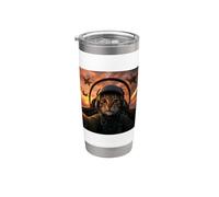 Selfie Squad Cat Funny Fighter Pilot Meme Gen Z Bicchiere termico in acciaio inox doppia parete