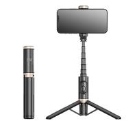 Selfie Stick Asta telescopica Treppiede for telefono Supporto mobile Bluetooth Treppiede con telecomando Anello luminoso Mini treppiede (Colore : Q12 No light)