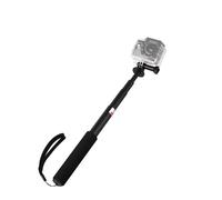 Selfie stick con supporto per fotocamera / GoPro - Nero