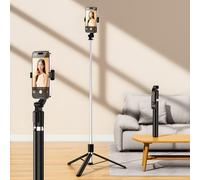 Selfie stick con treppiede telescopico e telecomando R1L - 1,7 m - nero