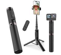 Selfie Stick Lega di Alluminio Selfie Stick Treppiede con Telecomando Pieghevole Viaggio Treppiede Stand Rotazione 270 Compatibile con iPhone/Android/Go Pro Camera