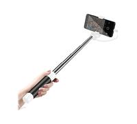 LinQ Selfie stick USB-C con specchietto integrato e tasto otturatore, Bianco