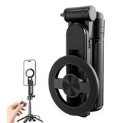 Selfie stick magnetico multifunzionale, treppiede per telefono girevole a 360° con telecomando wireless, compatibile con tutti i modelli di telefono, perfetto per la registrazione video e il vlogging