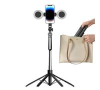 Selfie Stick Tripod, 71 Inch Four-Leg Support Selfie Stick, Cell Phone Holder with Remote, Extendable Travel Camera Stand for Recording, Video, and Picture, Vlogging