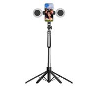 Selfie Stick Tripod, 71-Inch Four-Leg Support Selfie Stick, Cell Phone Holder with Remote, Extendable Travel Camera Stand, Recording, Video, and Pictures, 70.87 Inches