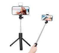 Selfie Stick Tripod - ABS Aluminium Alloy Adjustable Phone Camera Stand | 19cm Compact Design Extends to 70cm, Angle Adjustable Bracket with Click Photo Function for Selfies, Vlogging and T