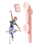 Selfie Stick Tripod, Lighted Selfie Stick, Extendable Tripod Stand, Wireless Remote Tripod, Versatile 6-in-1 Selfie Stick with Wireless Remote and LED Light for Live Streaming