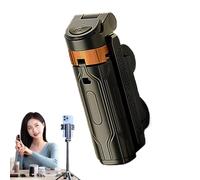 Selfie Stick Tripod, Phone Holder Stand, Four-Axis Wireless Remote 360° Rotating Portable Stick, 15.75 Inches Lightweight Adjustable Tripod For Smartphone Photography