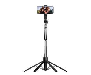 Selfie Stick, Vlogging Tripod with Light, 70,87 pollici Extendable Camera Stand with Remote, Content Creator Accessories, Ideal for Men and Women Equipment Use