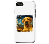 Selfie UFO Labrador Retriever in difficoltà con un alieno Custodia per iPhone SE (2020) / 7/8