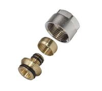 Selfio - 10 raccordi a compressione per tubo di riscaldamento, 16 x 2 e collettore per riscaldamento a pavimento, 3/4"