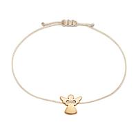 Selfmade Jewelry Bracciale Angelo Custode per Donna, Misura Regolabile Fino A Circa 21 Cm (Oro Rosa - Beige)(21 centimetri)