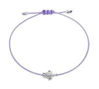 Selfmade Jewelry - Bracciale da donna con tartaruga, bracciale in macramè fatto a mano, regolabile, con confezione regalo, Größenverstellbar, Metallo, Nessuna pietra preziosa