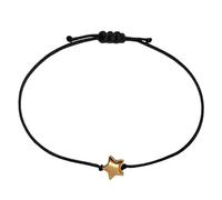 Selfmade Jewelry Bracciale Stella d'oro rosa per Donna, bracciale Macrame regolabile con stella fatto a mano, confezione regalo inclusa (oro rosa)(16,5 cm)