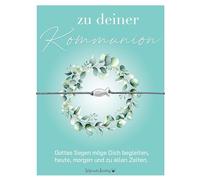 Selfmade Jewelry Bracciale su mappa della comunione come regalo per la comunione e la prima comunione - fatto a mano in Germania, Größenverstellbar, Metallo Nastro macramè metallo, argento, K0001