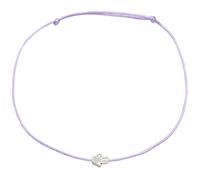 Selfmade Jewelry Cavigliere Argento Fatima's Hand per Donna, Cavigliera regolabile Hamsa fatta a Mano Inclusa confezione regalo (Viola)