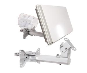 Selfsat H30 D1 Antenna piatta per 1 utente, Bianco | Antenna satellitare digitale compatta per una ricezione cristallina su Astra 19,2° e Hotbird. Supporto incluso. Colore
