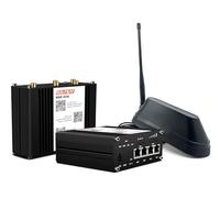 SELFSAT MWR 4540 4G Cat 6 Router WLAN fino a 300 Mbps con antenna Shark 5G, colore nero