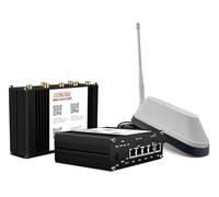 SELFSAT MWR 5560 eSIM 5G Cat 20 Router WLAN fino a 3,4 Gbps con antenna Shark 5G bianca