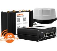 Selfsat mwr 5560 router wlan esim 5g cat 20 fino a 3,4 gbps con antenna panoramica inclusa bianco