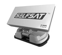 Selfsat Snipe BT Grey Line Singolo, antenna automatica da campeggio, con controllo iOS/Android