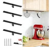 SelfTek 4 PCS Supporti per Mixer Kitchenaid Accessori, Ganci Compatibili con Accessori per Mixer Kitchen Aid, Organizzare I Vostri Accessori per La Cucina (Nero)