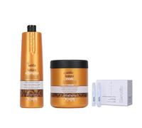 Seliar Echosline Luxury Set Shampoo e Maschera Professionale idratante, Maschera Idratante 1 Minuto e Shampoo Extra-Gloss per Capelli Secchi e Disidratati, 1000 ml + 2 Fiale ristrutturanti Omaggio