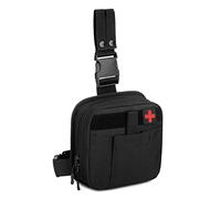 Selighting Borsa da Gamba Militare Molle edc Tattico Marsupio Sacchetto di Emergenza Tattica Medico Pacco per Campeggio Paintball Arrampicarsi Escursionismo (Nero)