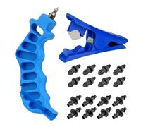 SELiLe 2 In 1 Foro Puncher E Tagliatubi Con 16 Pcs Goccia Innaffiatoio Tubo E Emettitore Inserimento Sistema di Irrigazione