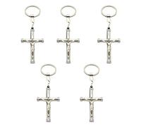 SELiLe 5 ciondoli a forma di croce, 40 x 65 mm, per la produzione di gioielli fatti a mano, Taglia unica, come descritto, come descritto