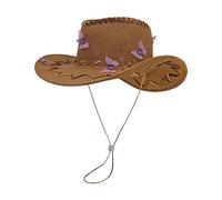 SELiLe Elegante cappello da cowboy per donne adolescenti carnivals festa farfalla scapolo