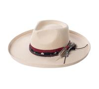 SELiLe Homburg Exotic Top Lana Panama Paletta di maiale sorpresa regalo per fidanzato papà zio casual Wool per uomini donne inverno bambini, beige., Taglia unica
