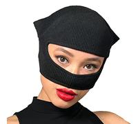 Selina Kyle Cat Donna Maschera da Sci Zoe Kravitz 2022 Costume Cosplay …, Nero , Taglia unica