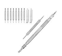 Selizo - Kit di strumenti per barra a molla con 10 punte extra e manuale di istruzioni per la rimozione dei cinturini e la riparazione degli orologi