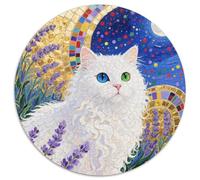 Selkirk Rex Rundes 1000 Puzzle Animals Rundes Puzzle Familienpuzzle Erwachsene Anspruchsvoll Für Erwachsene Bunte Kunst 1000pcs (67.5x67.5cm)
