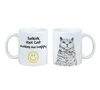 Selkirk Rex tazza con un gatto Mi rende felice Art-Dog