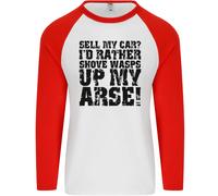 Sell il Mio Auto ?Divertente Sport Classic Fan Uomo L/S Baseball T-Shirt