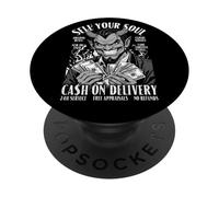 Sell Your Soul Divertente Devil Satana Sarcastico Halloween Deal PopSockets PopGrip Adesivo