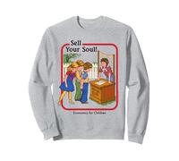 Sell Your Soul Sarcastic Retro Vintage Funny Adult Humor Felpa