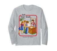 Sell Your Soul Sarcastic Retro Vintage Funny Adult Humor Maglia a Manica
