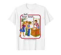 Sell Your Soul Sarcastic Retro Vintage Funny Adult Humor Maglietta