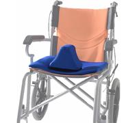 Sella A Cuneo per Sedia A Rotelle, Cuscino per Sedile per Scooter Elettrico con Pomello Convesso per Anziani, Disabili E Debolezza degli Arti, Blue