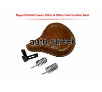 Sella Anteriore In Pelle Color Tan Per Royal Enfield Classic 350 CC E 500 CC