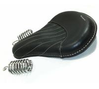Sella Anteriore In Vera Pelle Nera Per Royal Enfield Classic 350 500