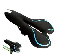 Sella Bici Da Montagna, Selle Cave Comode E Ampie Bici Da Strada Selle Da Ciclismo Antiscivolo con Fascia Riflettente per Lunghe Escursioni