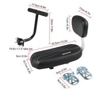 Sella bici ergonomica con schienale e pedali per il per for massimo supporto
