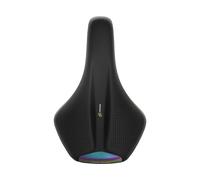 Sella Bici Royal Vivo Reflective Athletic Unisex Nero con Rail in Acciaio